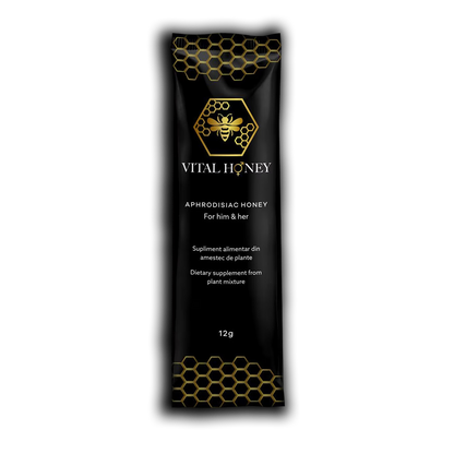 Miere afrodisiacă Vital Honey pentru îmbunătățirea potenței și creșterea libidoului, unisex